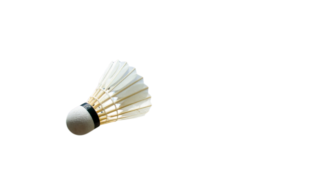 Badminton Shuttlecock PNG, Realistic Feather Birdie, Transparent Background, Sports Equipment Icon