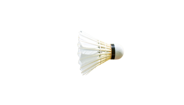 Badminton Shuttlecock PNG, Realistic Feather Birdie, Transparent Background, Sports Equipment Icon