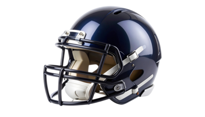 American Football Helmet PNG, Realistic Sports Safety Gear, Transparent Background, Rugby and Football Equipment