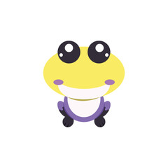 Fototapeta premium Cute frog character design. Vector