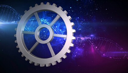 Gear dna abstract background image