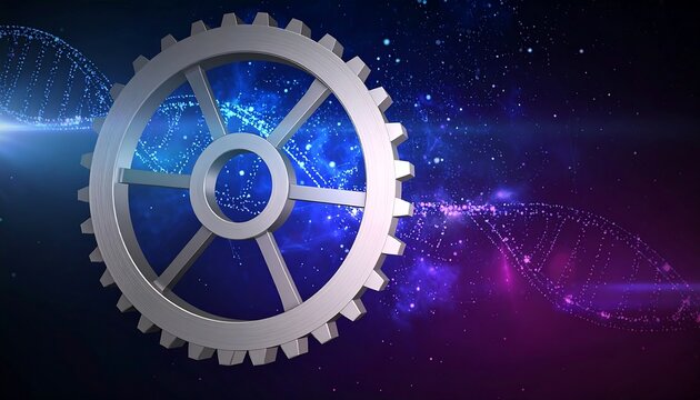 Gear dna abstract background image