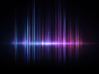 Abstract vibrant light streaks on a dark background