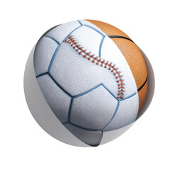 A composite sports ball