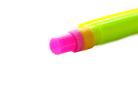 Close up of a highlighter pen highlighting key sections of a tax document for clear financial record keeping isolated on transparent background PNG