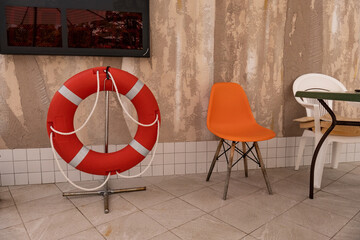 Lifeguard post near the pool