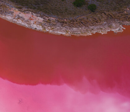 Layers of red and pink