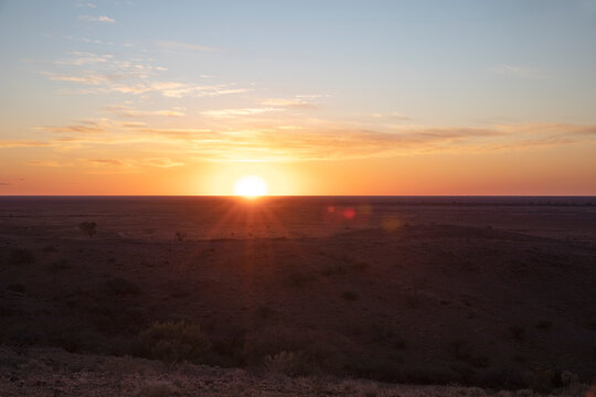 Sunset at Mundi Mundi Lookout