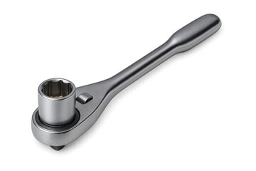 Ratchet wrench with transparent background for easy isolation