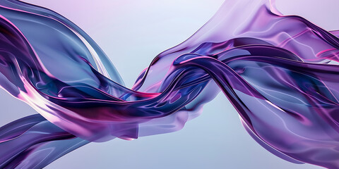 Fototapeta premium Abstract swirl of purple and blue hues with dynamic movement 