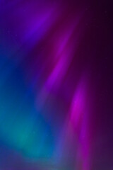 Obraz premium Rare multi-coloured aurora borealis above the skies in Dorset