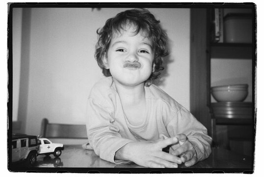 Portrait Of A Playful Boy