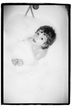 Taking A Bubble Bath
