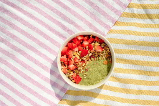 Matcha Chia Pudding Breakfast Bowl