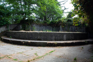 Old World War I gun emplacement