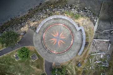 Aerial view (drone) of Compass Rose