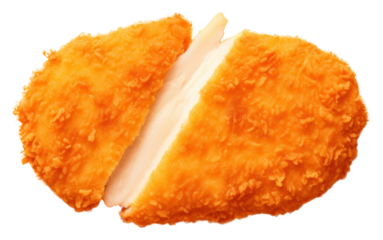 PNG Tonkatsu food orange background croquette.