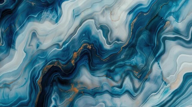 Blue marble stone-like material with swirling patterns in a minimalist design.