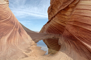 The Wave Sandstone Formation in Vermilion Cliffs, Arizona