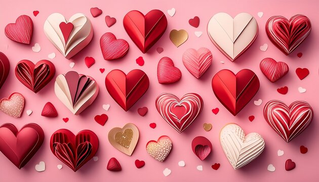 card valentine s day in a flat style simple and original patter