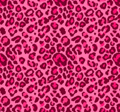Vibrant Pink ounce Print Seamless Pattern