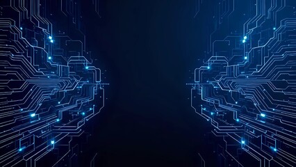 Illuminated Circuitry Design in a Sci-Fi Passage