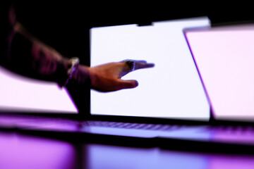 Cyber Touch in Neon Interface