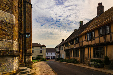 Ancient street in the town of Cerne Abbas