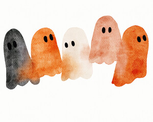 Watercolour ghosts