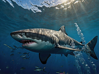 Fototapeta premium great white shark