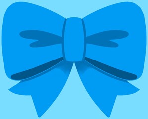 blue ribbon bow