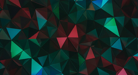 Obraz premium Dark Abstract Geometric Triangle Pattern