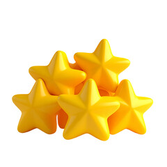 Obraz premium Bright yellow stars clustered on black background