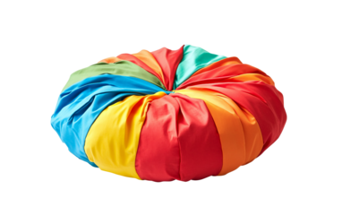Whoopee cushion in packaging close-up highlighting classic prank toy and playful humor isolated on transparent background PNG