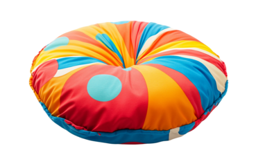 Detailed close-up of packaged whoopee cushion showcasing fun and mischievous novelty item isolated on transparent background PNG