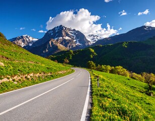 Fototapeta premium Scenic mountain road (1)