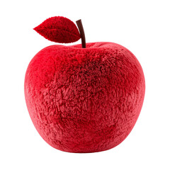Vibrant red apple close up against black background