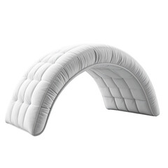 White arch structure design illustration