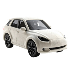 Obraz premium White modern car or suv studio shot isolated background for commercial use