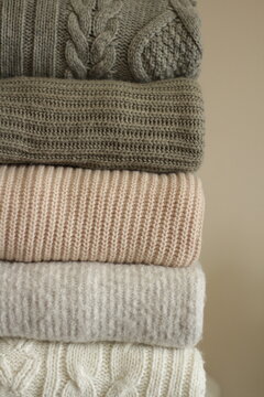 A stack of sweaters