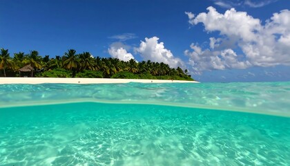 Fototapeta premium Tropical island beach scene