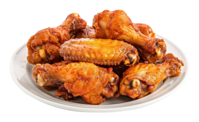 PNG Photo of fried crispy chicken wings grilling poultry cooking.