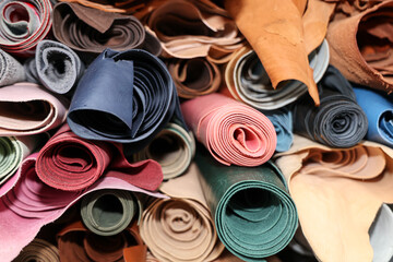 Texture pattern of assorted Rolled Leather 