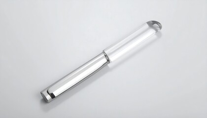 Naklejka premium Transparent modern toilet paper holder