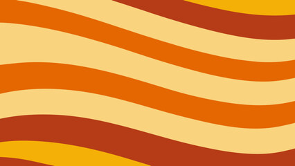 Orange Yellow and Brown Wavy Stripes Abstract Pattern Background vector illustration