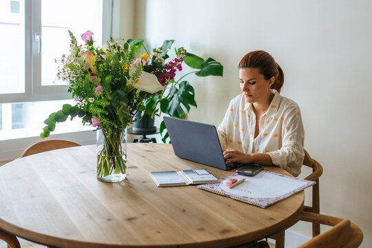 Woman Working From Home