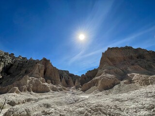 Fototapeta premium desert landscape with blue sky