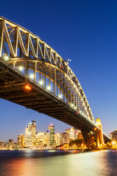 Sydney Harbour at night. Sydney. New South Wales. Australia.
