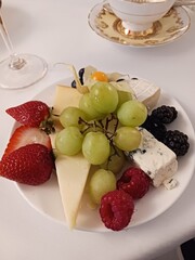 Fruit and cheese