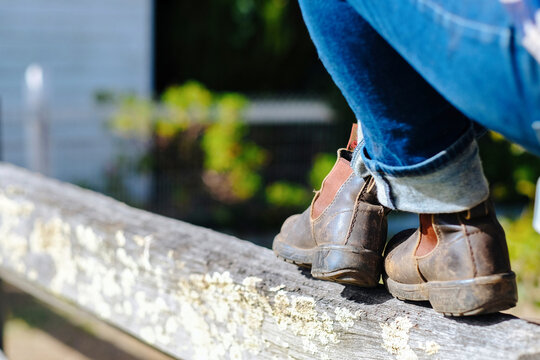Classic Aussie farming boots